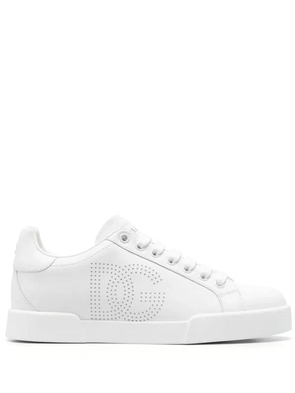 DOLCE & GABBANA Portofino Sneakers In White Product Image