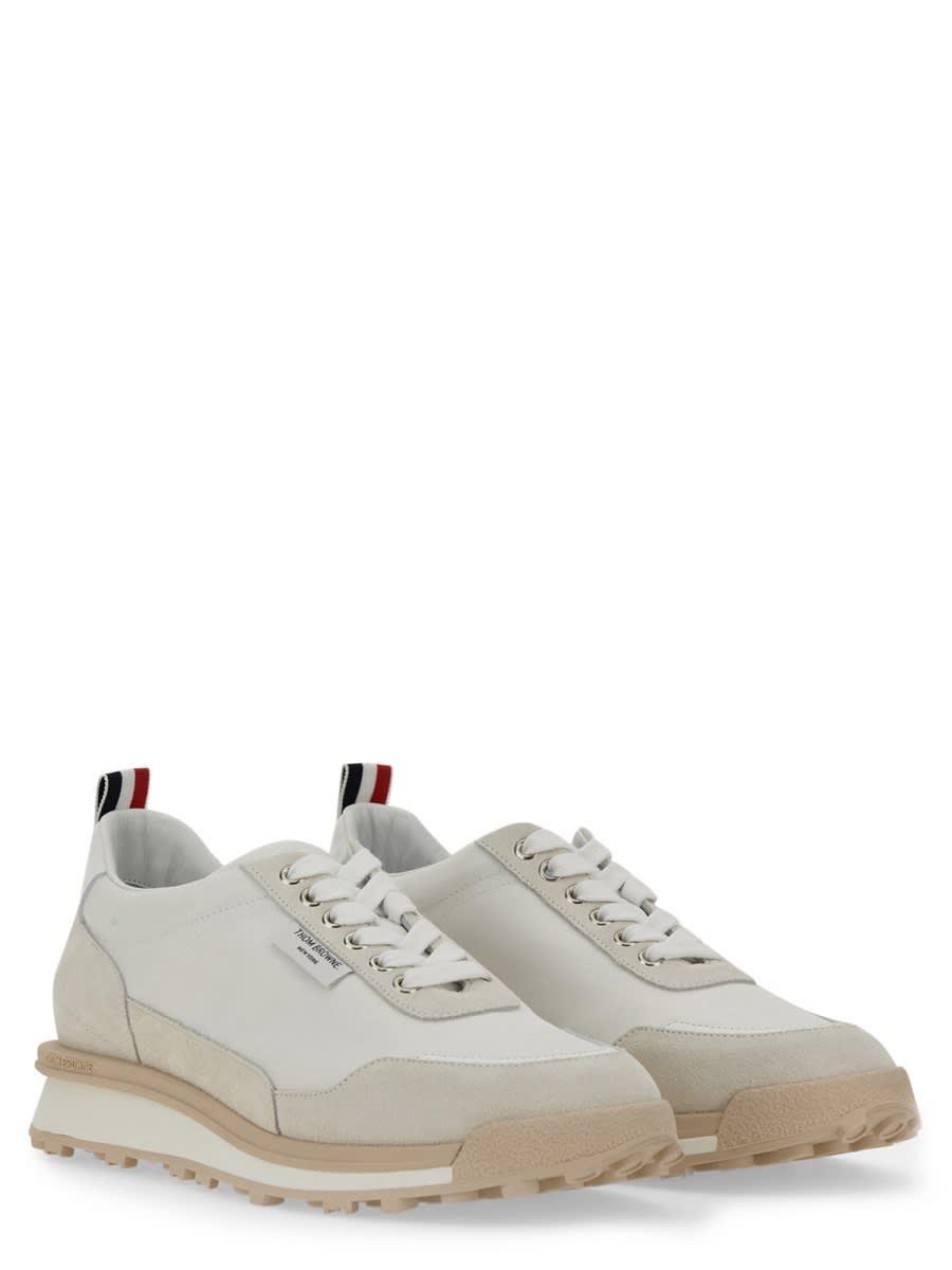 Sneaker With Logo In White Product Image