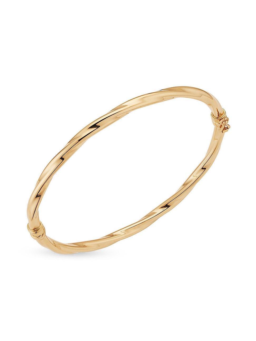 Womens 14K Yellow Gold Goddess Bangle Product Image