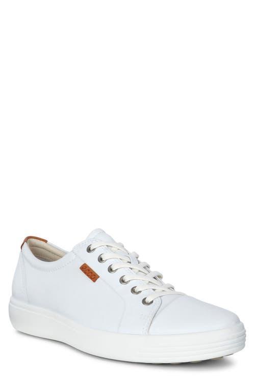 ECCO Mens Soft VII Leather Sneakers Product Image