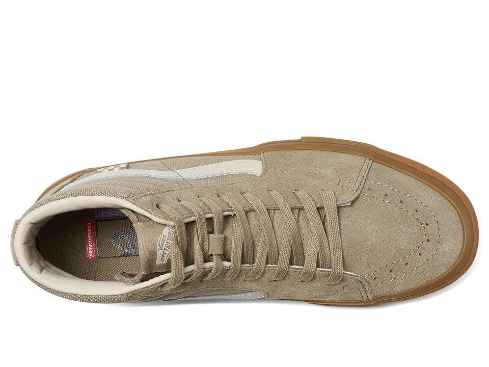 Vans Skate Sk8-Hi Shoe(Khaki/Gum)  - Gender: VN0A5FCC5SM - Khaki/Gum Product Image