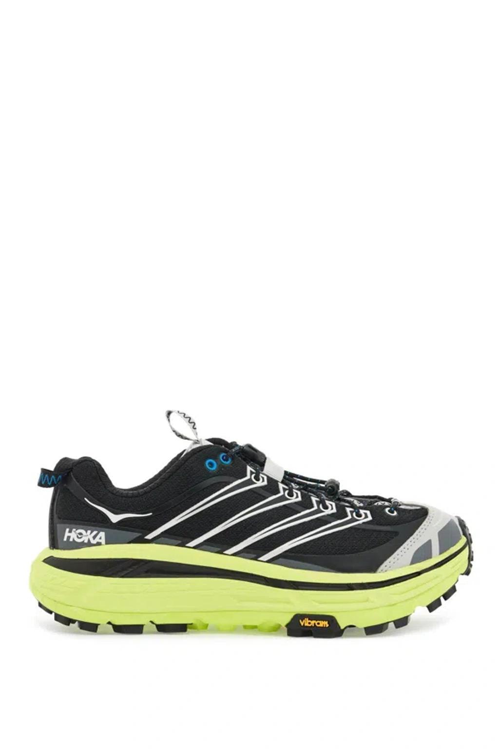 HOKA One One  Black And Yellow Mafate Three2 Sneakers Product Image