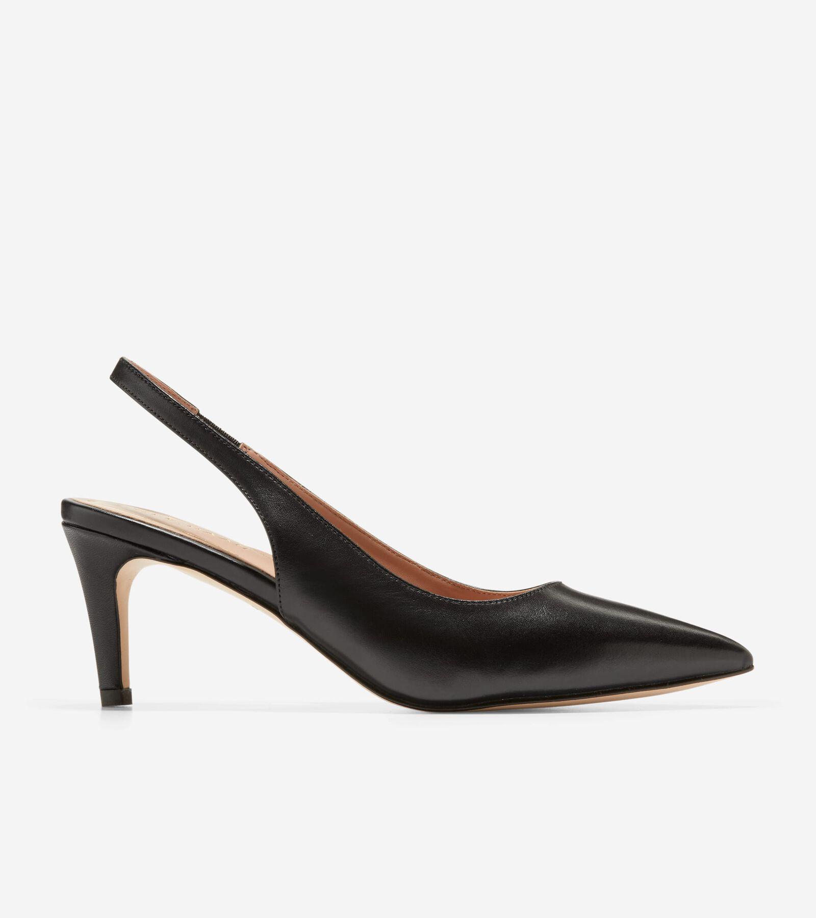 Cole Haan Vandam Leather Slingback Pumps Product Image