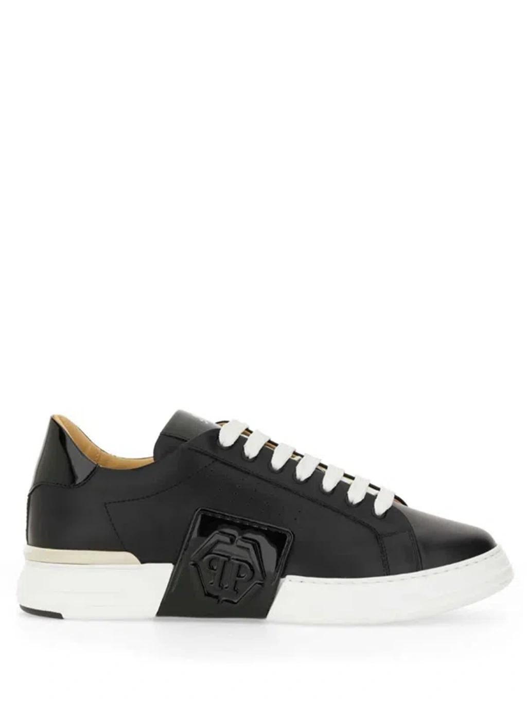 PHILIPP PLEIN Lo-top Sneaker Hexagon Sneaker In Black Product Image