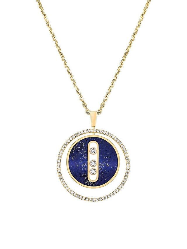 Womens Lucky Move 18K Yellow Gold & Diamond Pendant Necklace Product Image