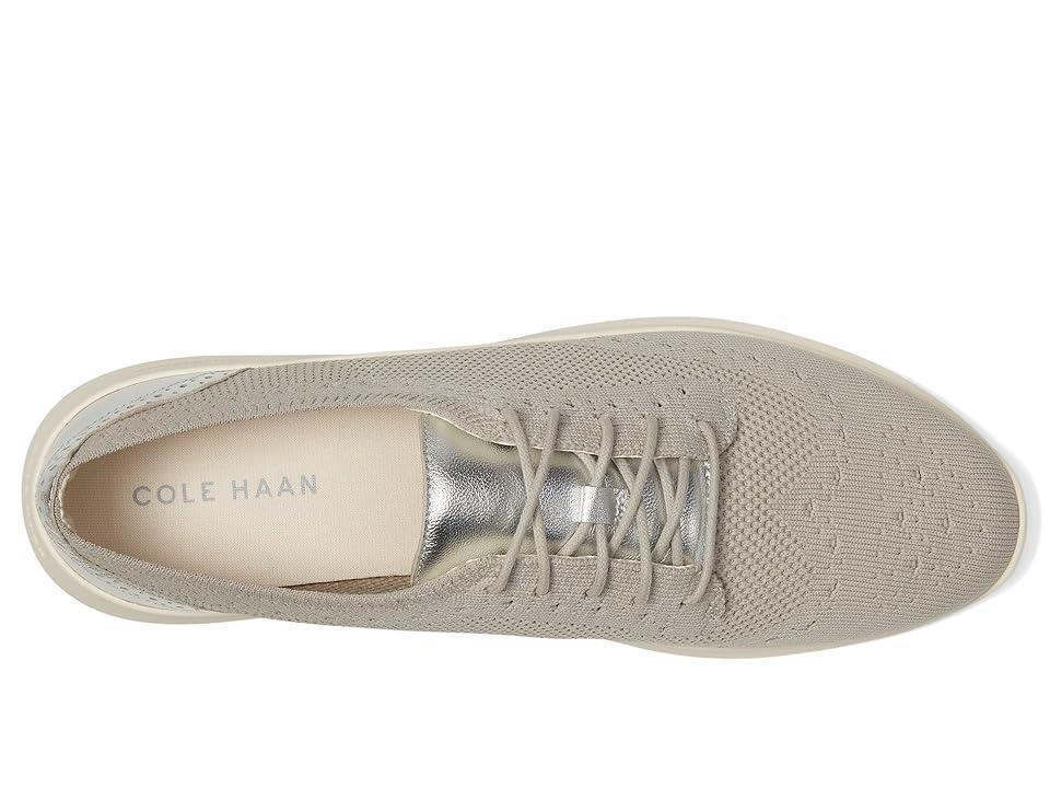 Cole Haan Zerogrand Meritt Stitchlite Oxford (Drzl Knit/Silvr Leather) Women's Flat Shoes Product Image