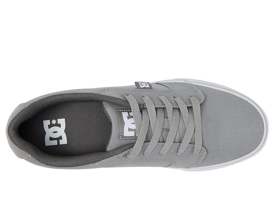 DC Anvil TX (Grey/White) Men's Skate Shoes Product Image