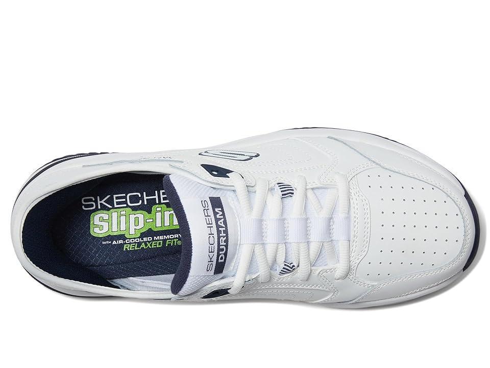 SKECHERS Durham Hands Free Slip-In (White Men's Shoes Product Image