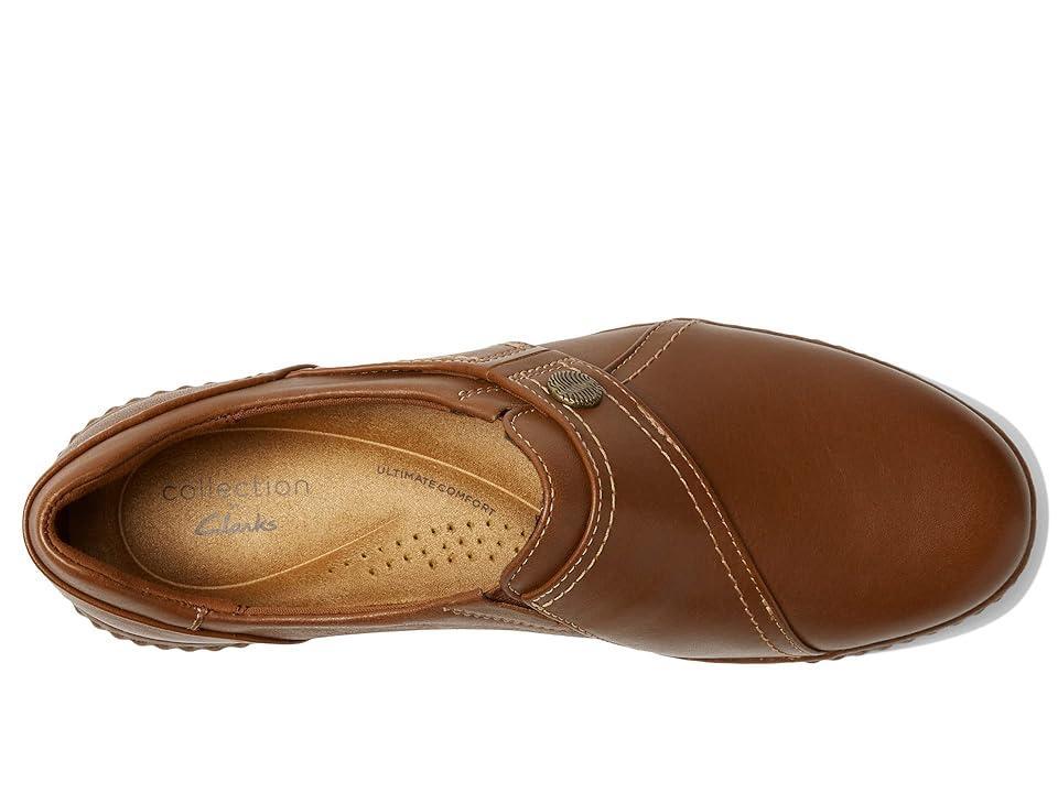 Clarks Caroline Pearl (Dark Tan Leather) Women's Shoes Product Image