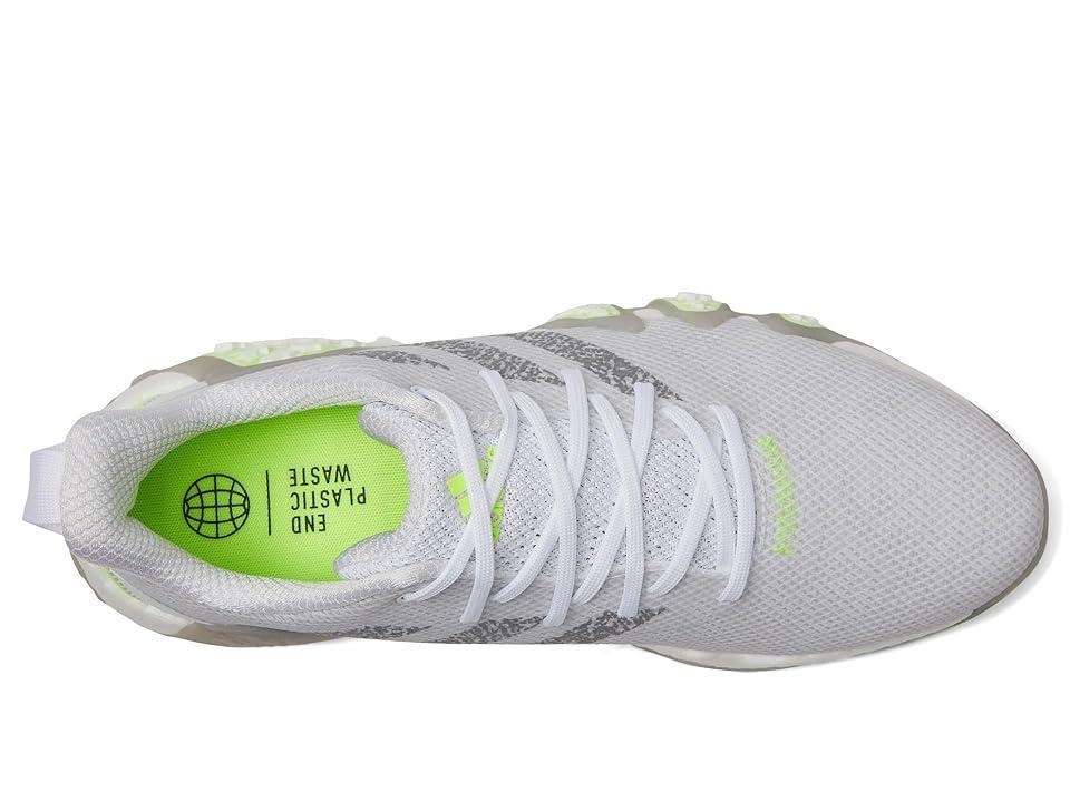 adidas Golf CODECHAOS 22 Spikeless Golf Shoe (Footwear White/Grey Three/Lucid Lemon) Men's Shoes Product Image