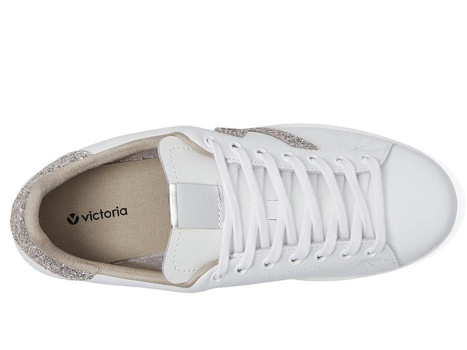 victoria Tennis Leather Glitter V (Nude) Women's Shoes Product Image