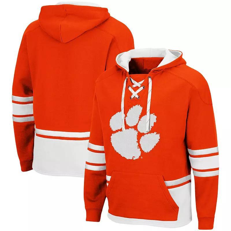 Mens Colosseum Clemson Tigers Lace Up 3.0 Pullover Hoodie Product Image