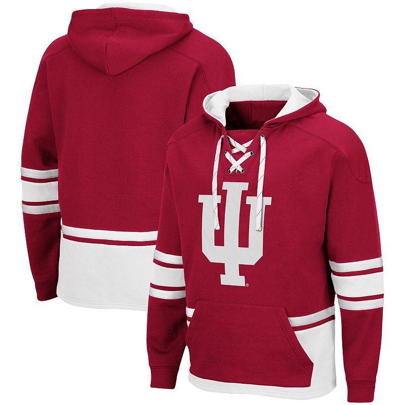 Mens Colosseum Crimson Washington State Cougars Lace Up 3.0 Pullover Hoodie Product Image