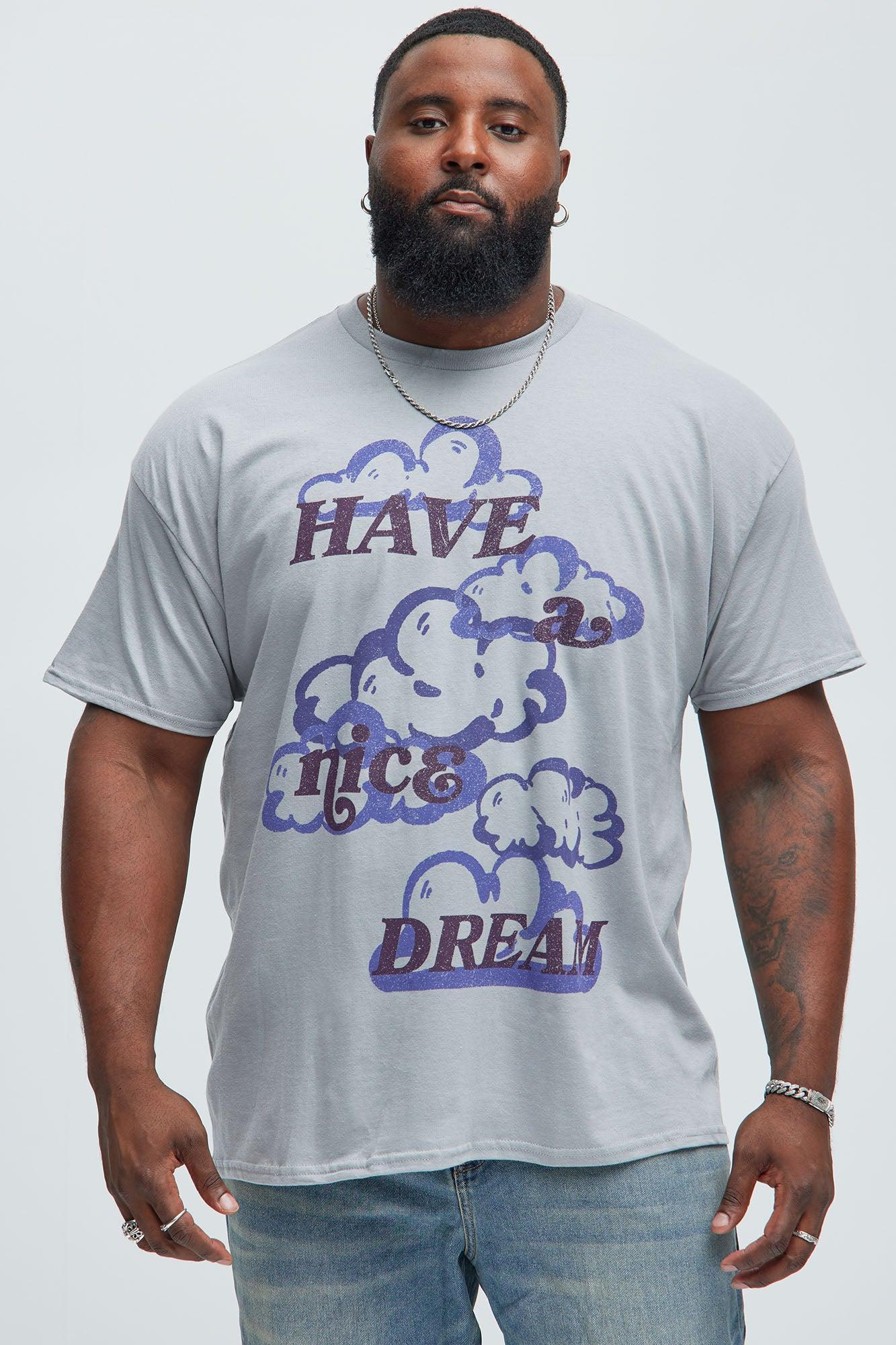 Have A Nice Dream Short Sleeve Tee - Light Grey Product Image