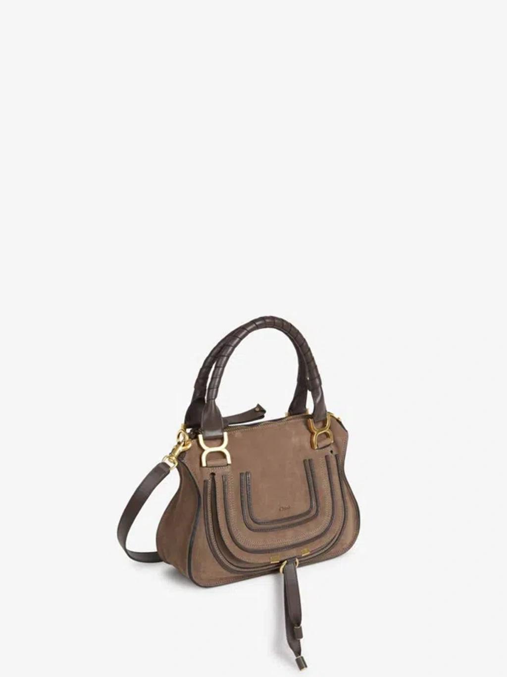 CHLOÉ Marcie Tote Bag In Brown Product Image