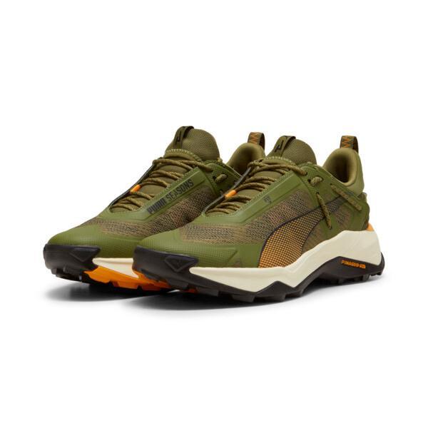 PUMA SEASONS Explore NITROâ¢ Men's Hiking Shoes in Olive Green/Ginger Tea/Black Product Image