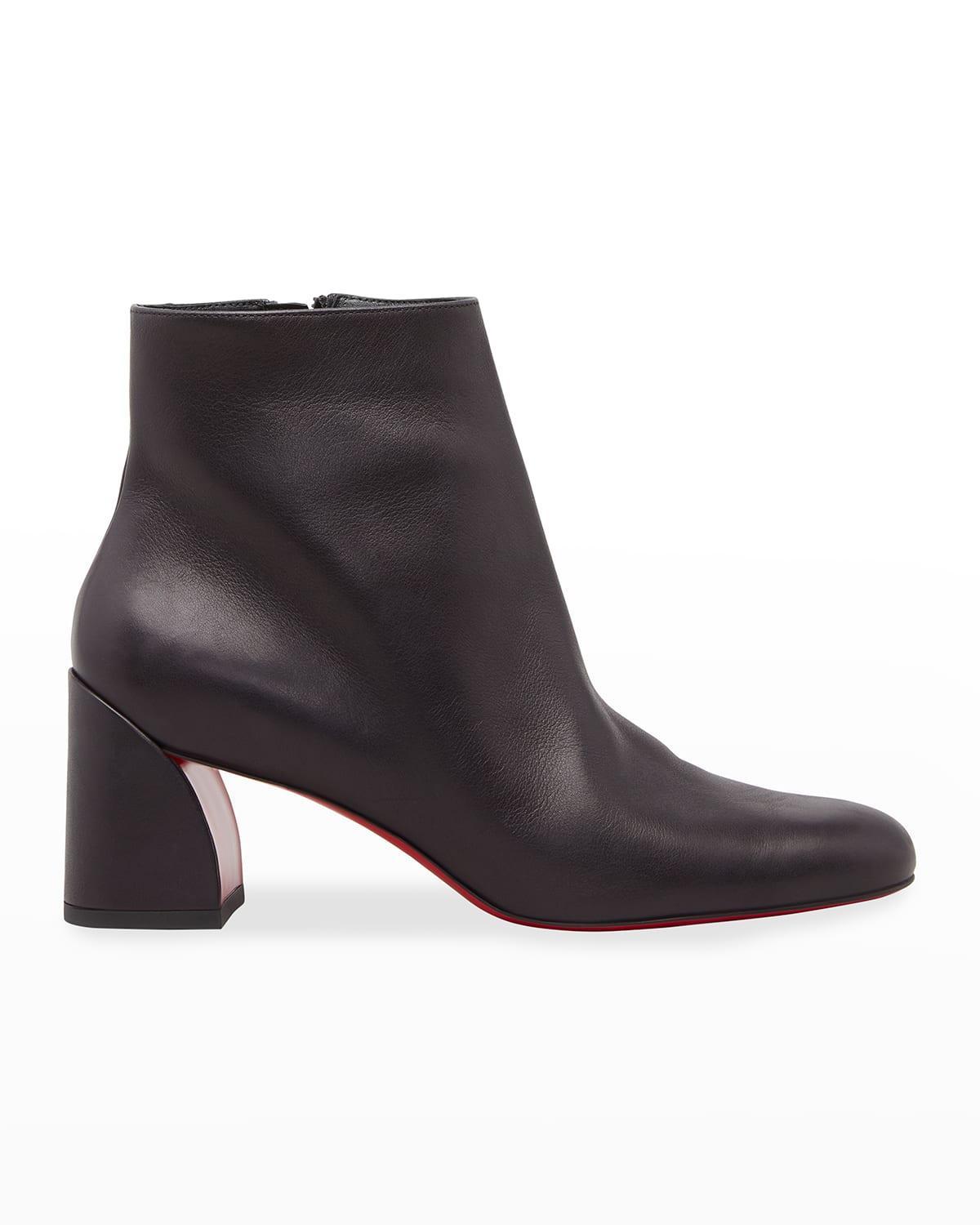 Turela Leather Side-Zip Red Sole Booties Product Image