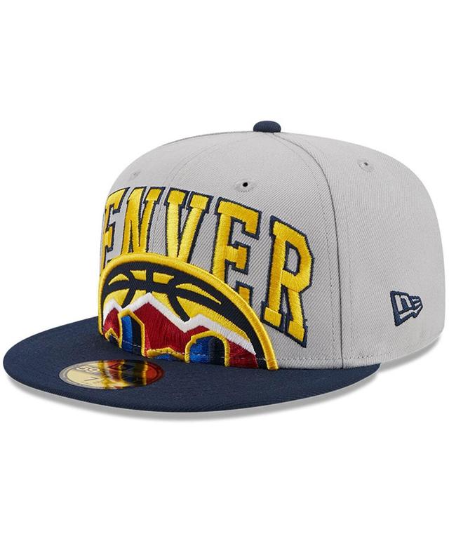 Mens New Era Gray/Navy Denver Nuggets Tip-Off Two-Tone 59FIFTY Fitted Hat Product Image