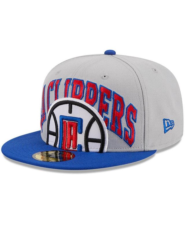 Mens New Era Gray/Royal LA Clippers Tip-Off Two-Tone 59FIFTY Fitted Hat Product Image