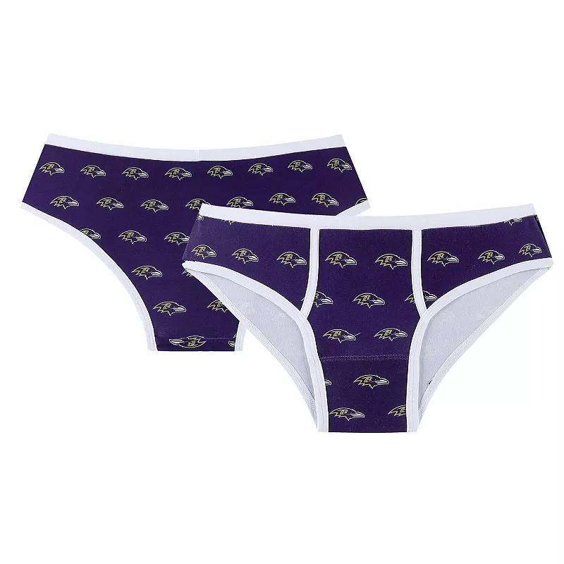 Womens Concepts Sport Baltimore Ravens Gauge Allover Print Knit Panties Product Image