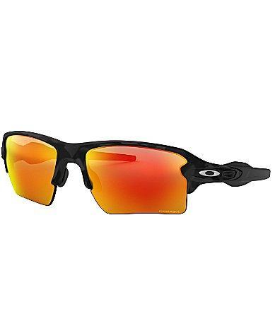 Oakley Mens OO9188 Flak 2.0 XL 59mm Rectangle Sunglasses - Matte Black Camoflauge/Prizm Ruby Product Image