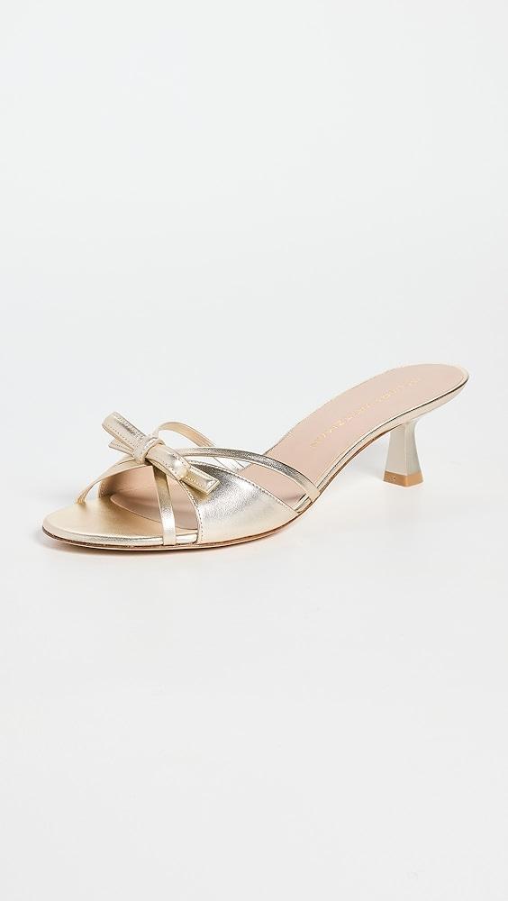 Stuart Weitzman Felicity Bow 50mm Slides | Shopbop Product Image