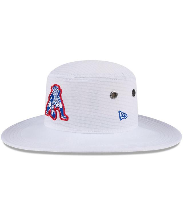 New Era Mens White New England Patriots 2024 Nfl Training Camp Panama Bucket Hat Product Image