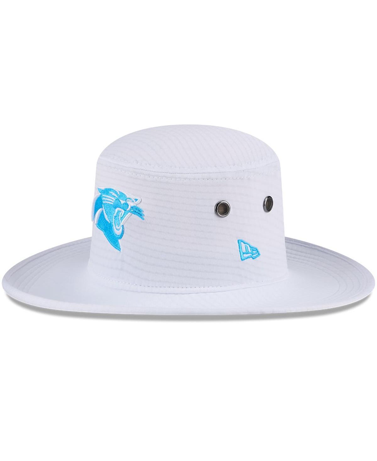 New Era Mens White Carolina Panthers 2024 Nfl Training Camp Panama Bucket Hat Product Image