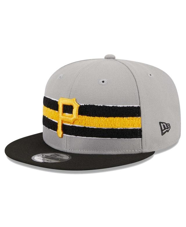 Mens New Era Gray Pittsburgh Pirates Band 9FIFTY Snapback Hat - Gray Product Image