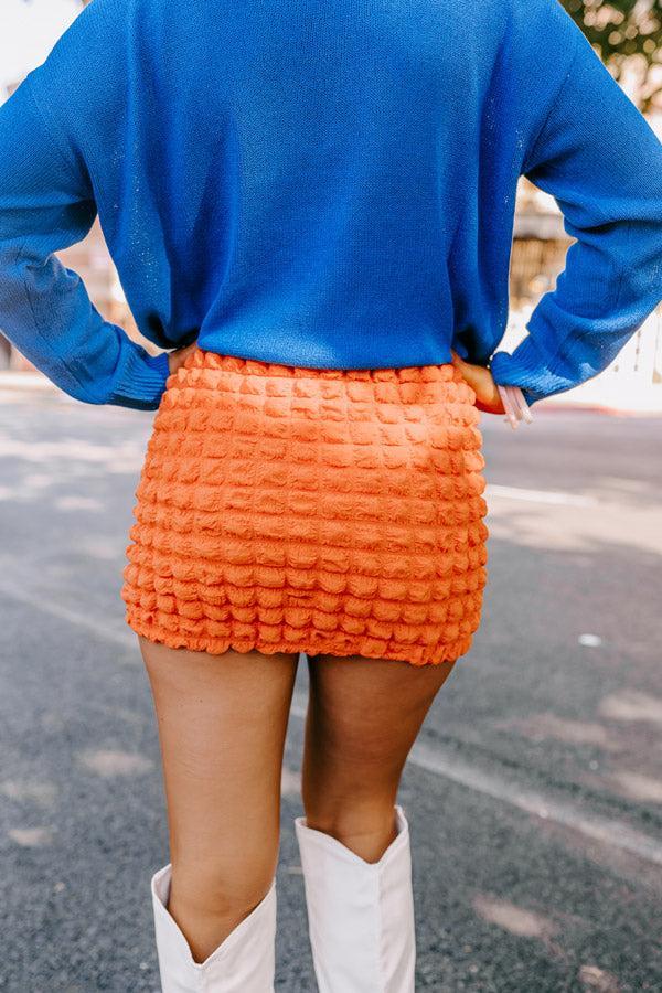 Stunning Vibes Skirt In Orange Product Image