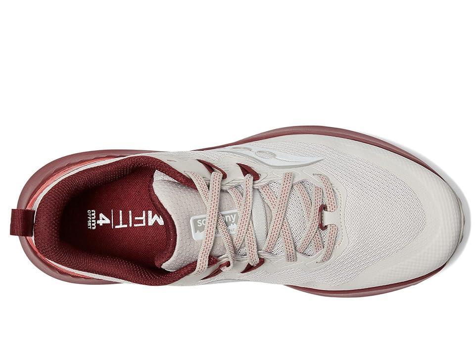 Saucony Peregrine 14 (Dove/Currant) Women's Shoes Product Image