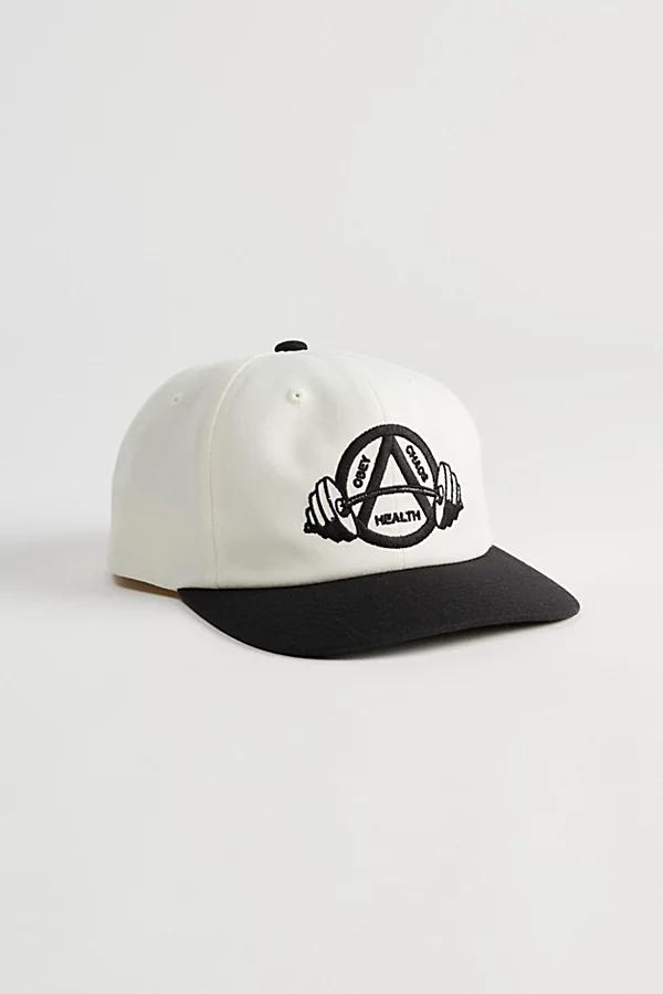 OBEY Health 6-Panel Baseball Hat Mens at Urban Outfitters Product Image