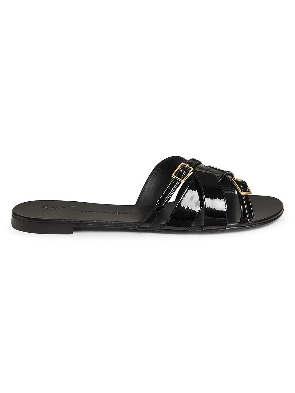 Womens Patent Leather Sandals Product Image