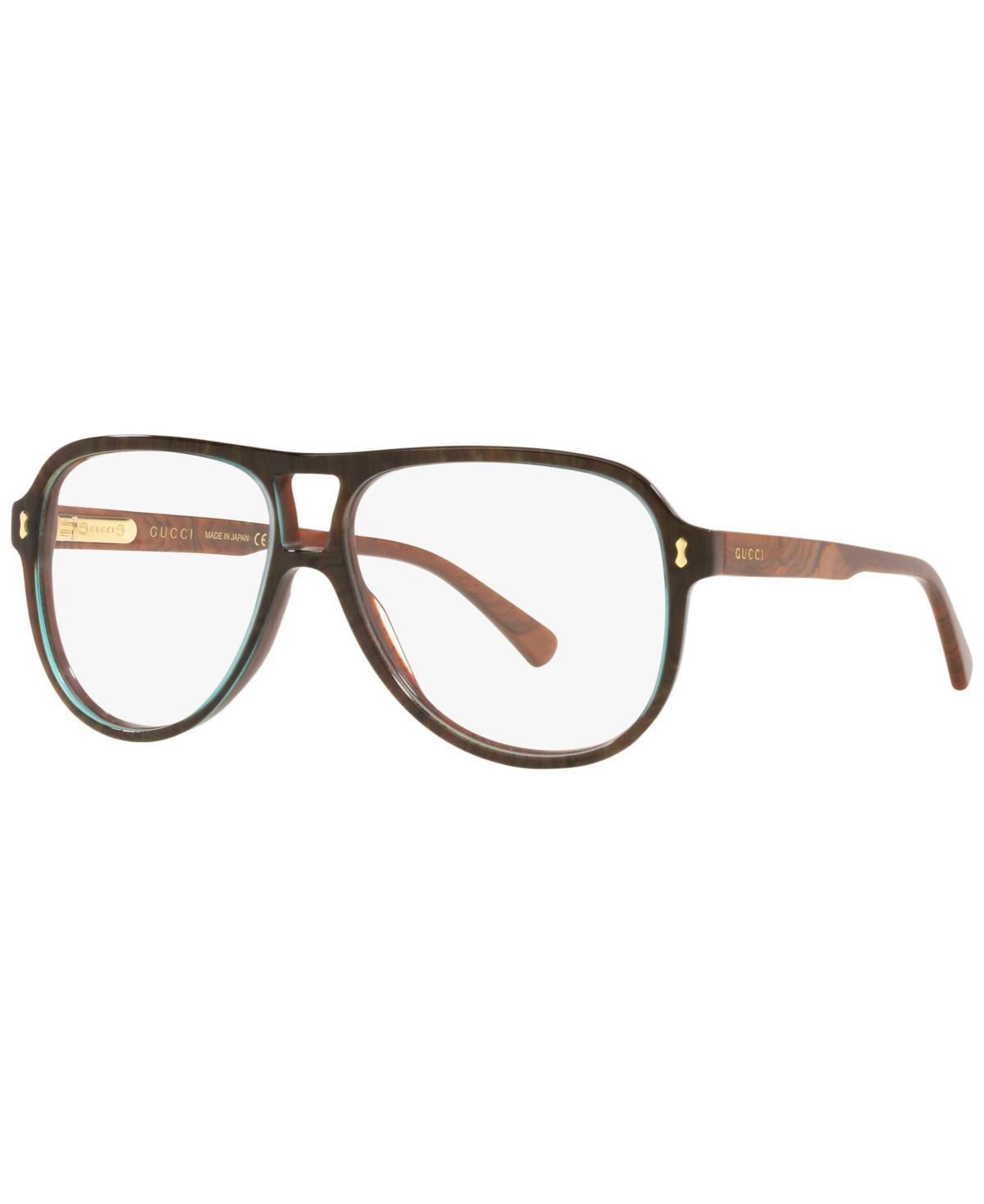 Gucci GG1044O Mens Pilot Eyeglasses - Blue Product Image