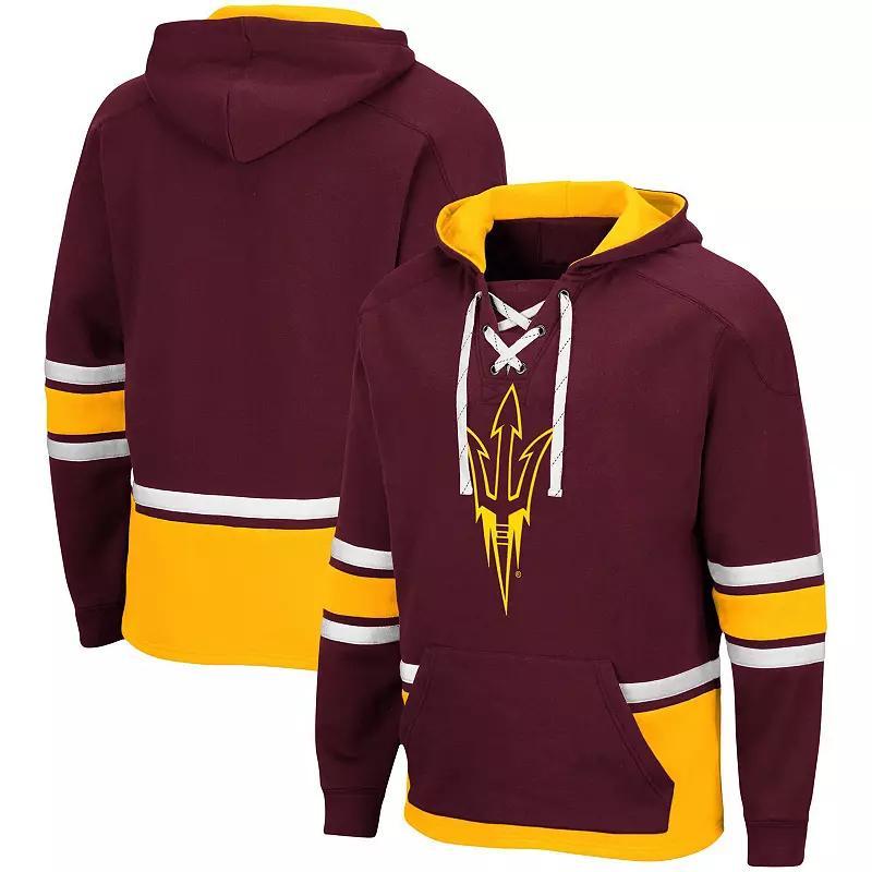 Mens Colosseum Maroon Arizona State Sun Devils Lace Up 3.0 Pullover Hoodie Red Product Image