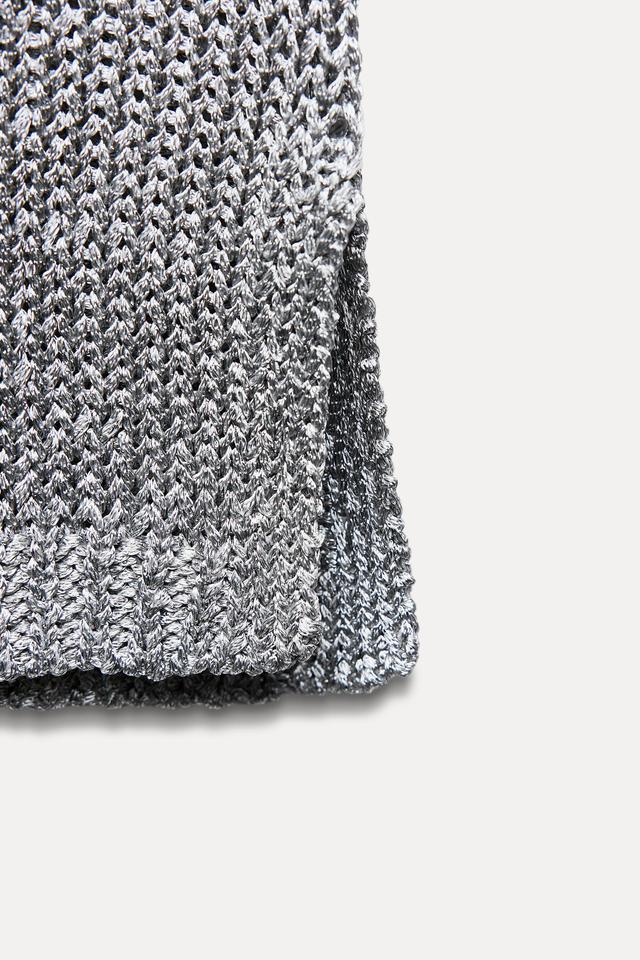 SIMPLE METALLIC KNIT TOP Product Image