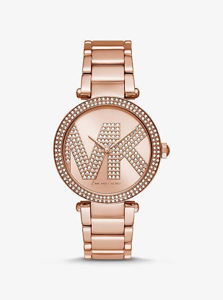 Oversized Pavé Logo -Tone Watch Product Image