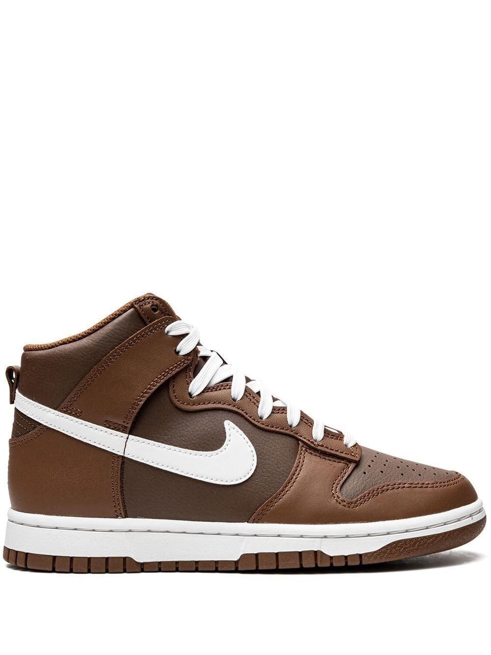 Dunk High Sneakers In Brown Product Image