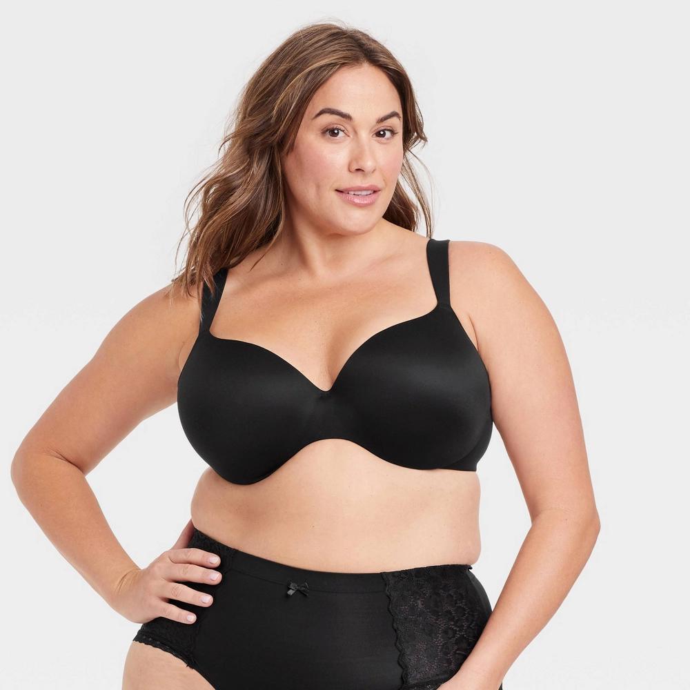 Womens Comfort Wire Bra - Auden Black 44G Product Image