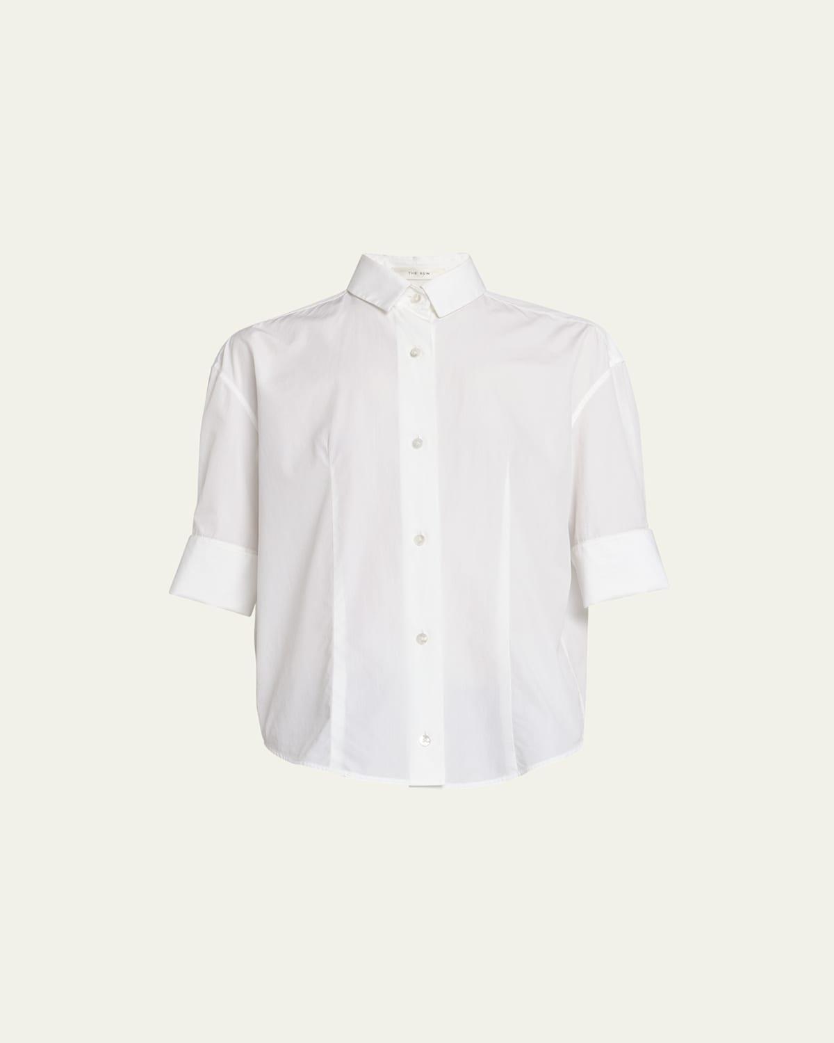 The Row Carpazi Cotton Poplin Button-Up Shirt Product Image