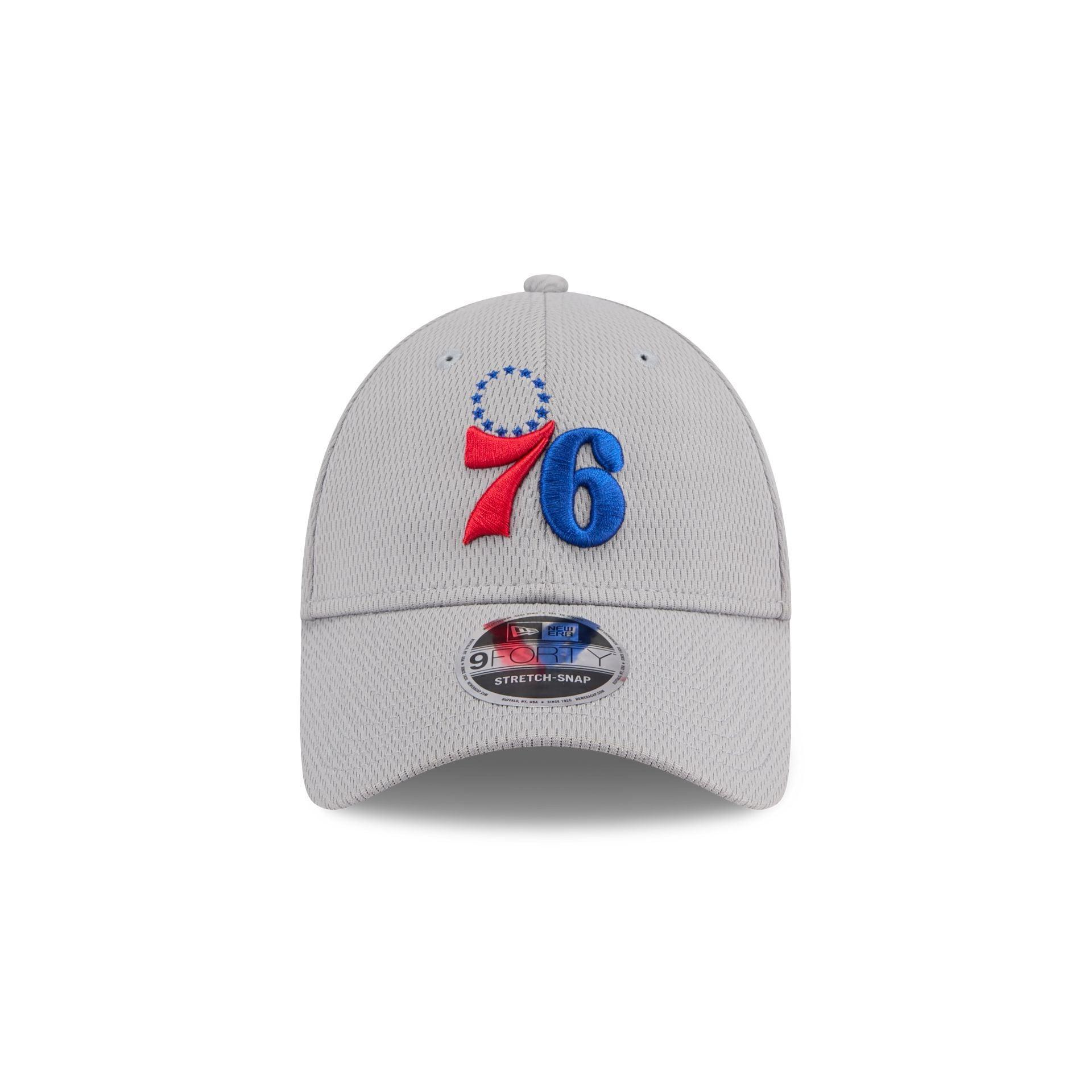 Philadelphia 76ers Gray 9FORTY Stretch-Snap Hat Male Product Image