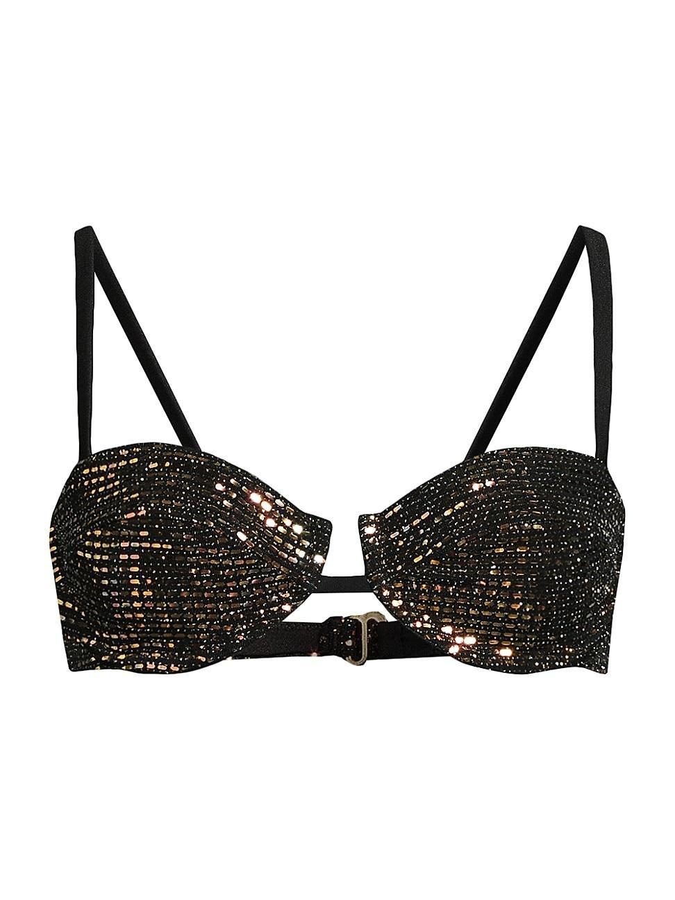 Womens Lara Embellished Bikini Top Product Image