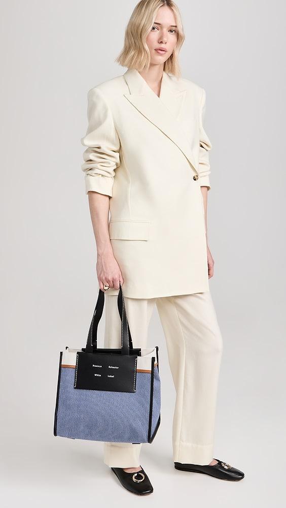 Proenza Schouler White Label Large Morris Pinstripe Tote | Shopbop Product Image