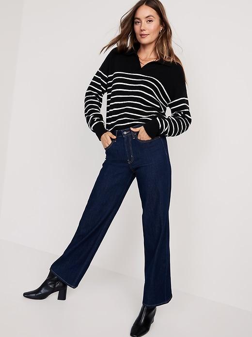 High-Waisted Wow Wide-Leg Jeans Product Image