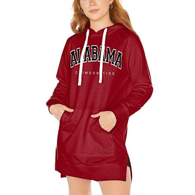 Womens Gameday Couture Crimson Alabama Crimson Tide Take a Knee Raglan Hooded Sweatshirt Dress Product Image