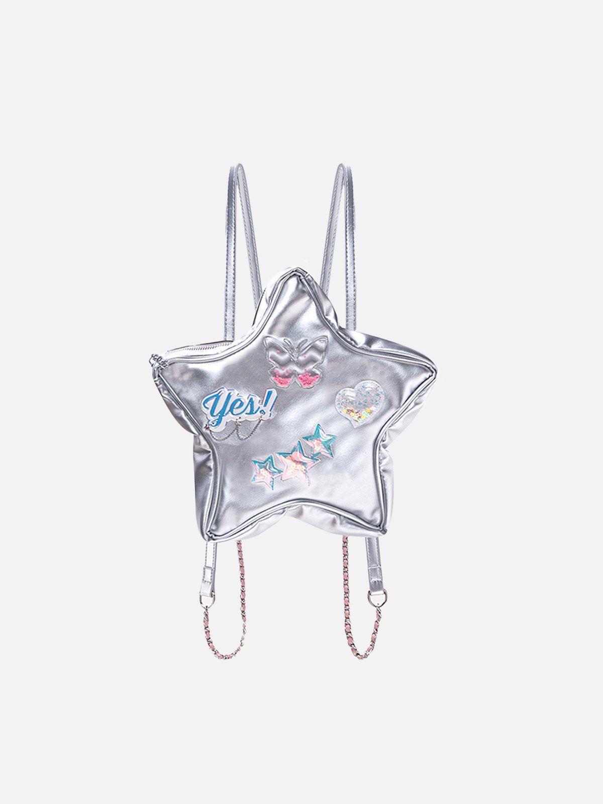 Star Holographic Letter Bag Female Product Image