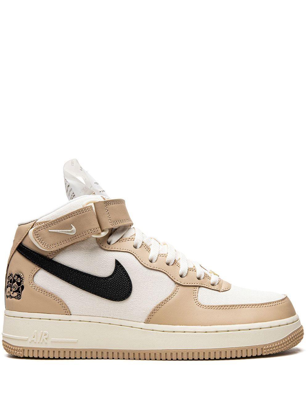 NIKE Air Force 1 Mid '07 Lx Summer/black-pale Ivory Dx2938-200 Men's In Beige Product Image