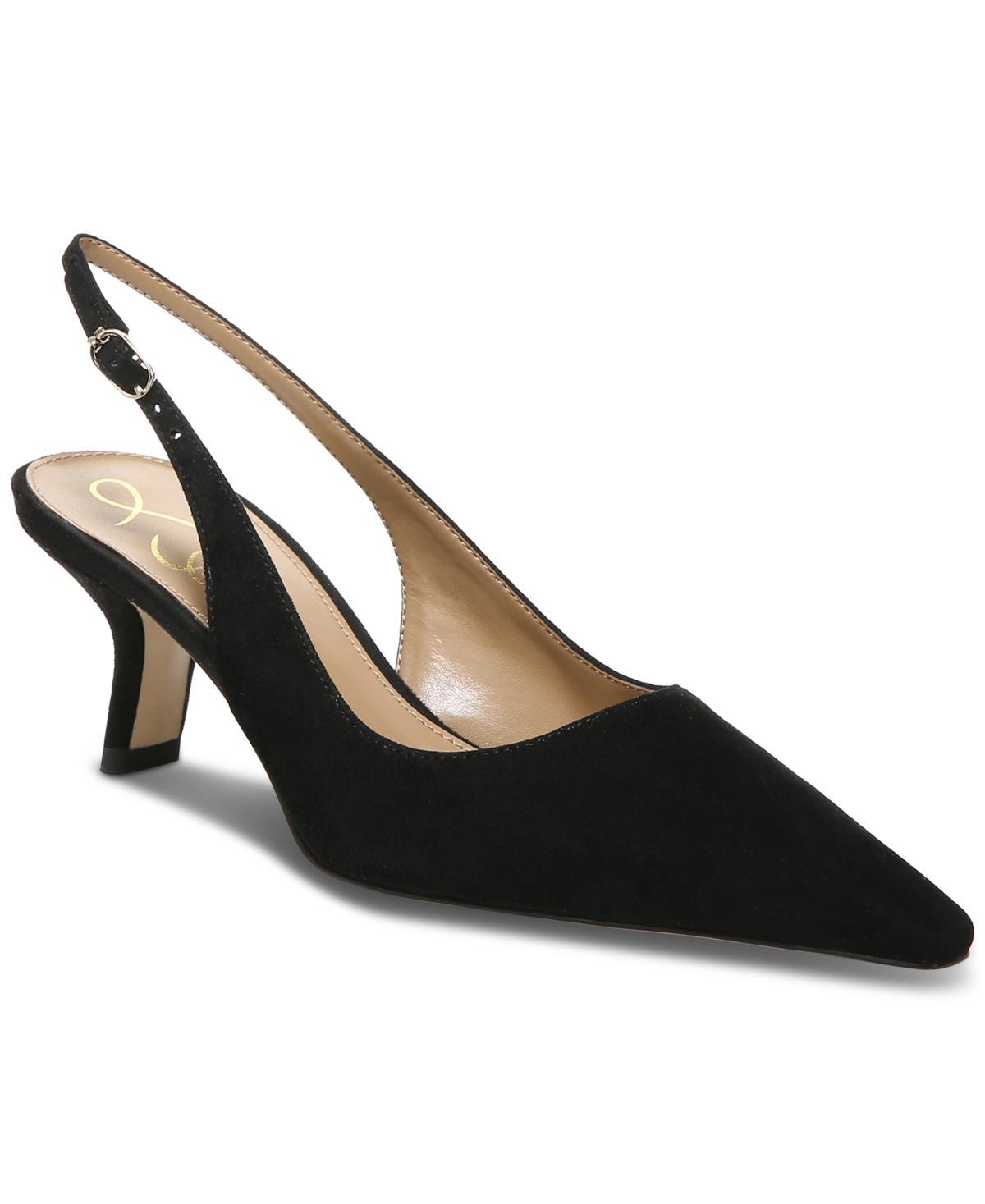 Sam Edelman Bianka Suede Pointed Toe Slingback Pumps Product Image