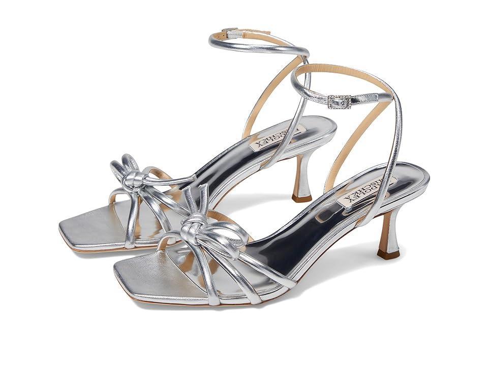 Badgley Mischka Womens Loyalty Ankle Strap Knotted Mid Heel Sandals Product Image