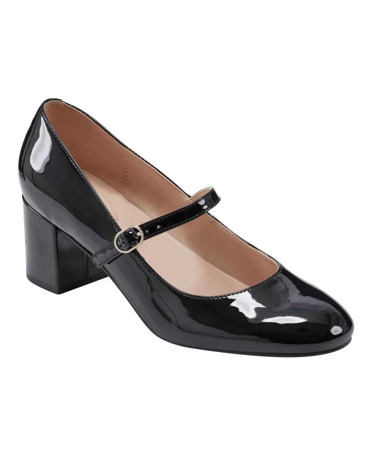 Bandolino Womens Cariann Round Toe Block Heel Mary-Jane Pumps Product Image